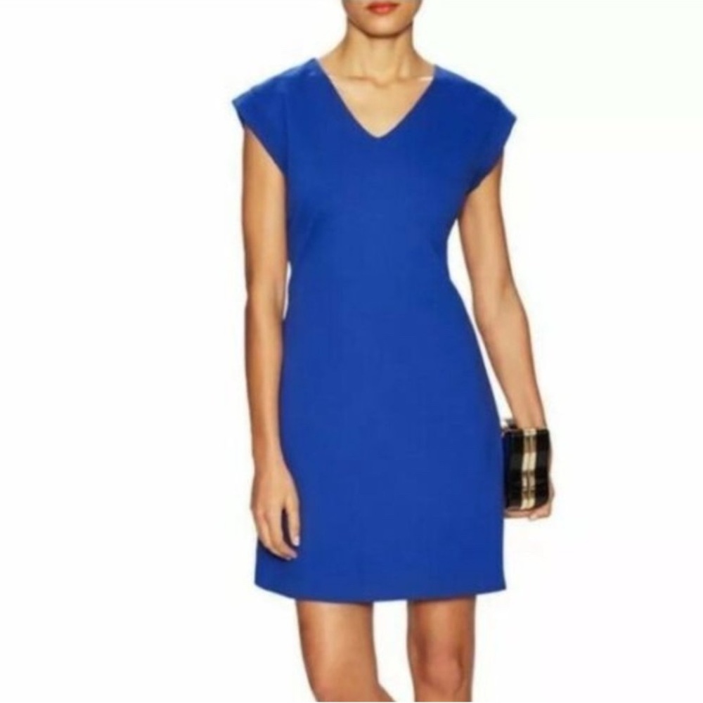 Elegant Blue Kate Spade V-Neck Dress